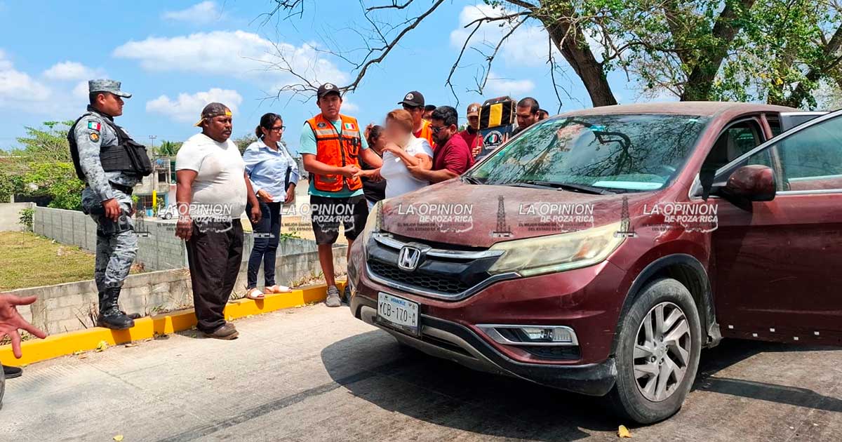 Maestra lesionada en choque por alcance Maestra lesionada en choque por alcance