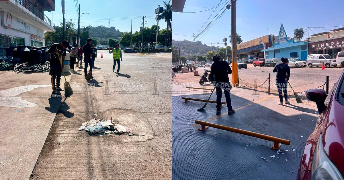 Realizan jornada de limpieza tras desfile en el bulevar Ruiz Cortines Realizan jornada de limpieza tras desfile en el bulevar Ruiz Cortines