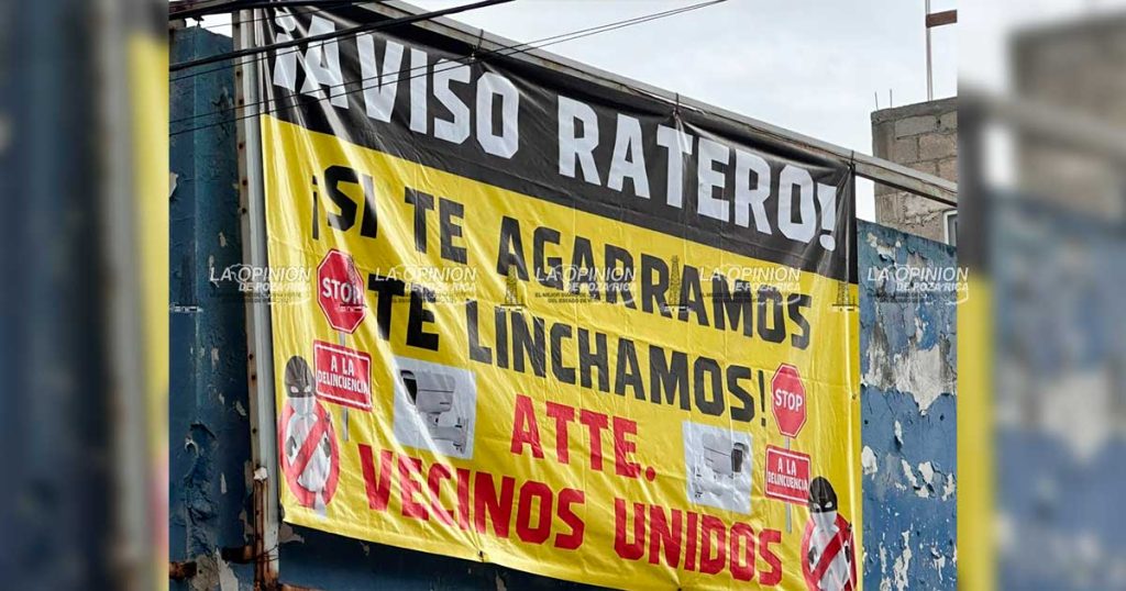 En la Col. Obrera colocan “Advertencia al ratero” En la Col. Obrera colocan “Advertencia al ratero”