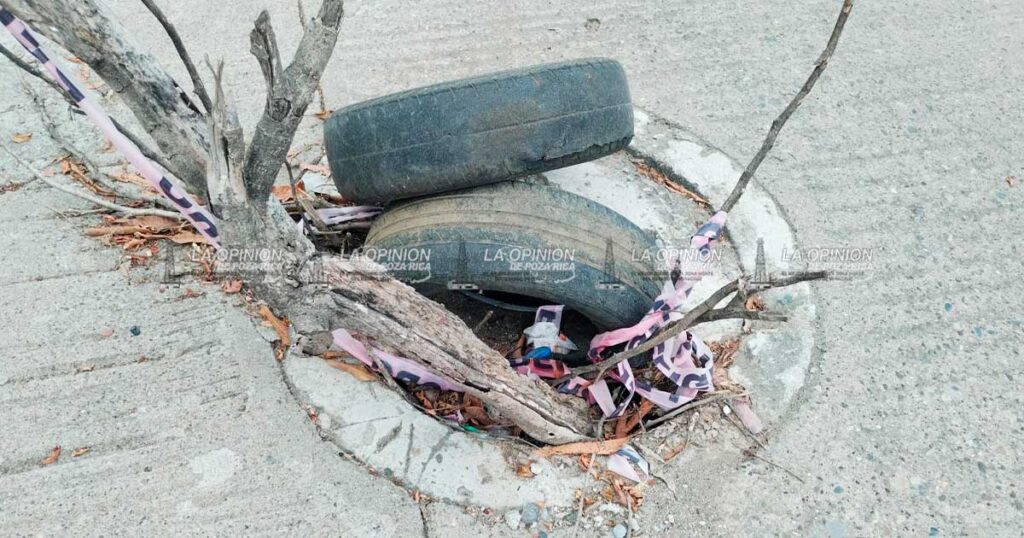 Drenajes sin tapadera en avenida Veracruz de la colonia Anáhuac Drenajes sin tapadera en avenida Veracruz de la colonia Anáhuac