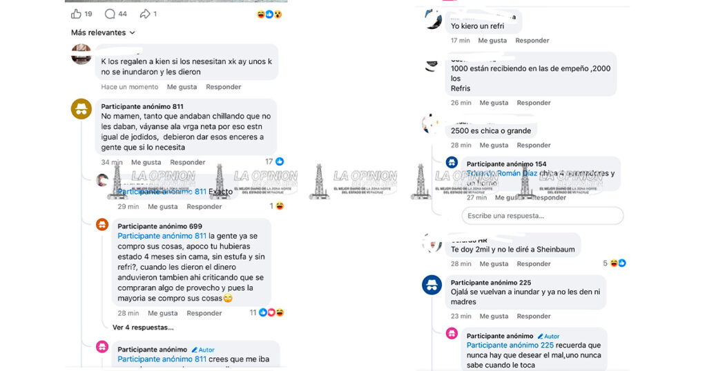 Venden enseres entregados a damnificados por inundación del 10 de octubre Venden enseres entregados a damnificados por inundación del 10 de octubre