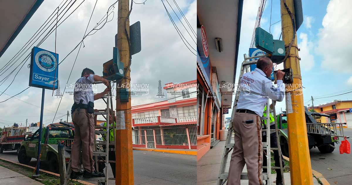 Reparan semáforos para garantizar la seguridad vial en la ciudad Reparan semáforos para garantizar la seguridad vial en la ciudad