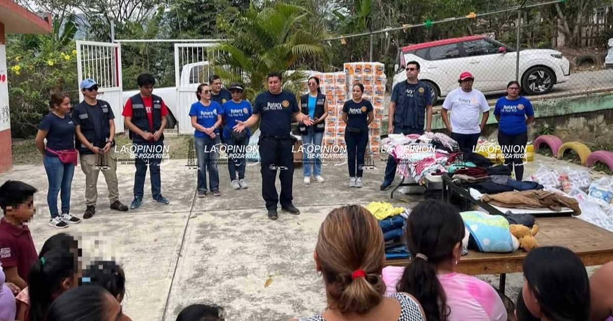 Entregará Club Rotario Poza Rica despensas en dos escuelas Entregará Club Rotario Poza Rica despensas en dos escuelas