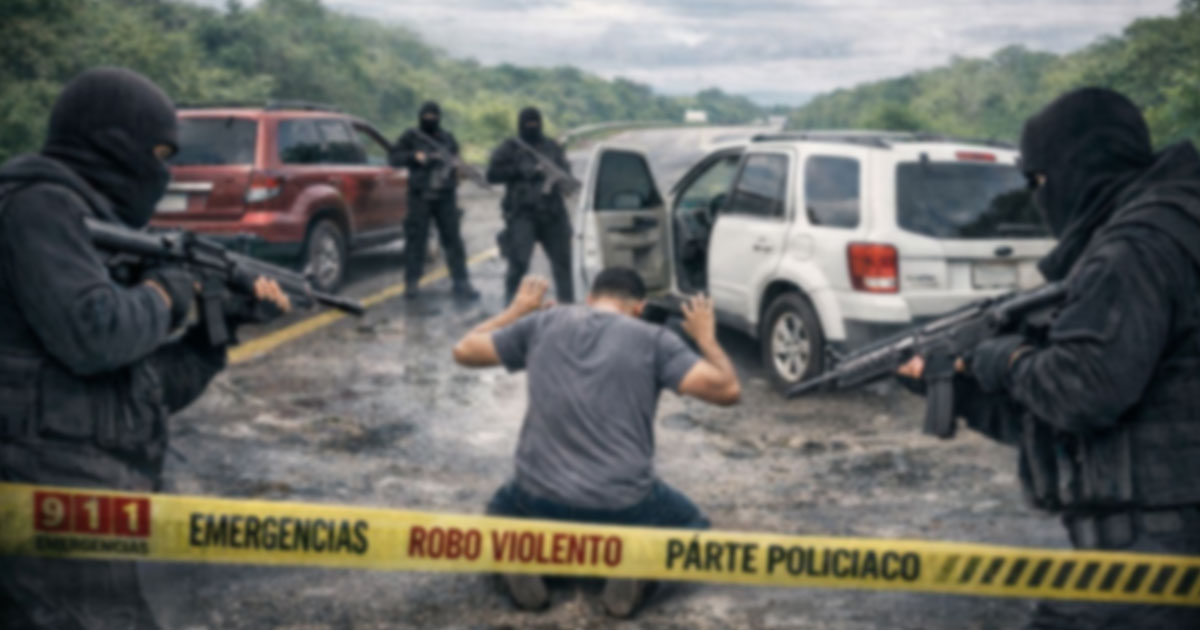 Comando armado roba camioneta Comando armado roba camioneta