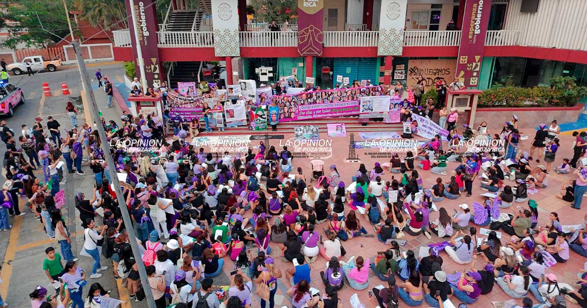 Pozarricenses marchan pacíficamente para conmemorar el 8M Pozarricenses marchan pacíficamente para conmemorar el 8M