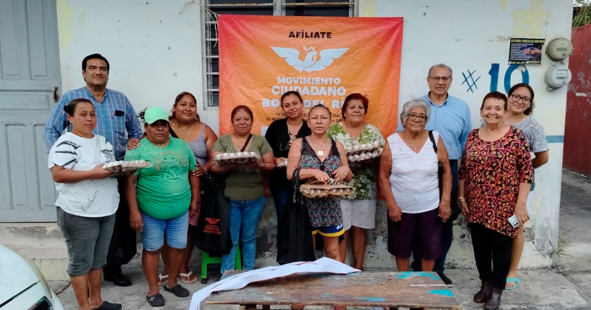 Entregan productos de la canasta básica bajo costo en Boca del Río