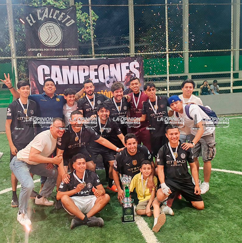 Record3 Publicidad se corona campeón empresarial en la temporada Clausura 2026 de la cancha del Casino Obrero Petrolero de Poza Rica.