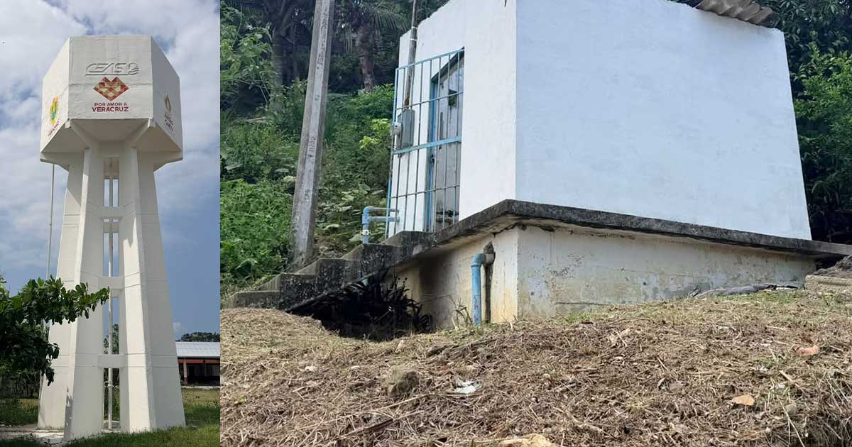 Realizan mantenimiento en tanques elevados de Gutiérrez Zamora para mejorar el servicio de agua Realizan mantenimiento en tanques elevados de Gutiérrez Zamora para mejorar el servicio de agua