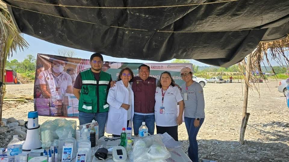 Módulos de atención médica IMSS-Bienestar en zonas de playa y rio