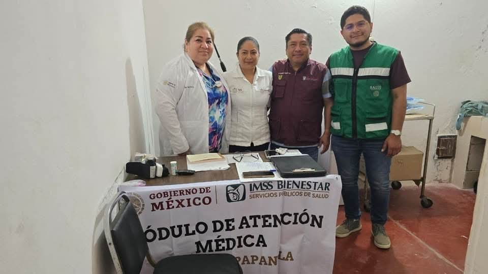 Módulos de atención médica IMSS-Bienestar en zonas de playa y rio