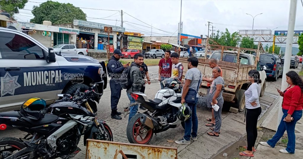 Motociclista resulta lesionado tras choque