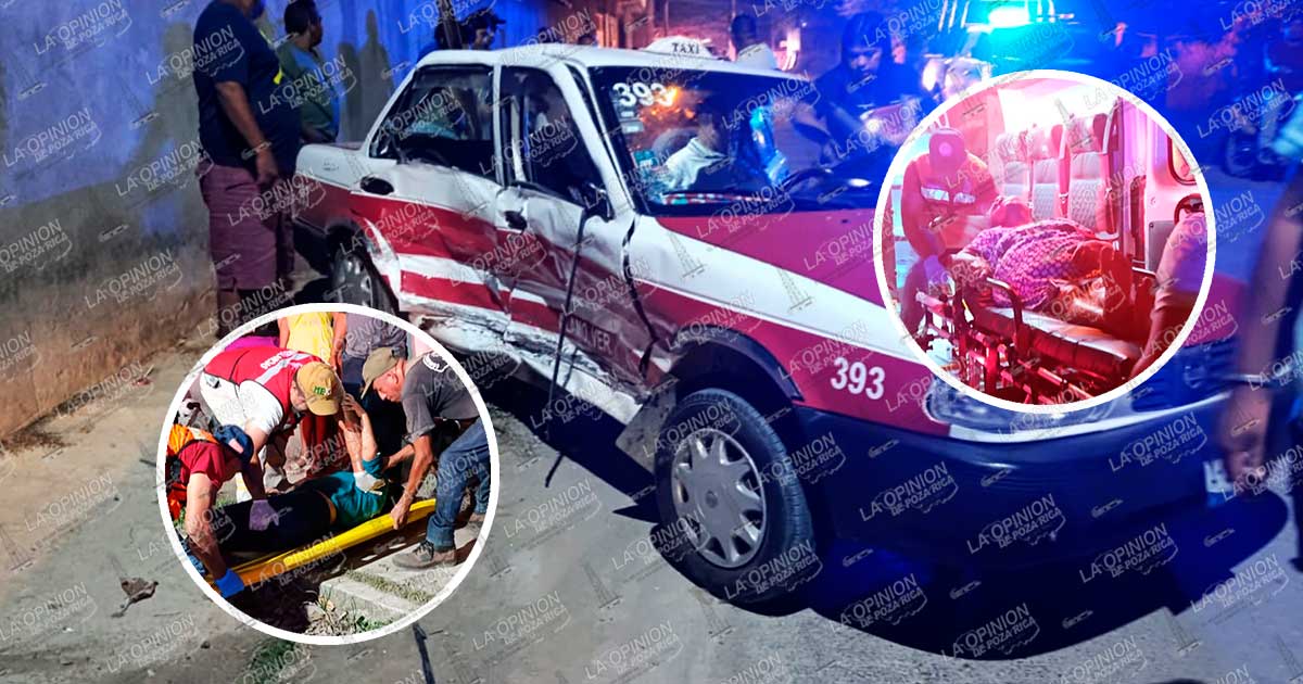 Tres mujeres lesionadas, saldo de fuerte accidente