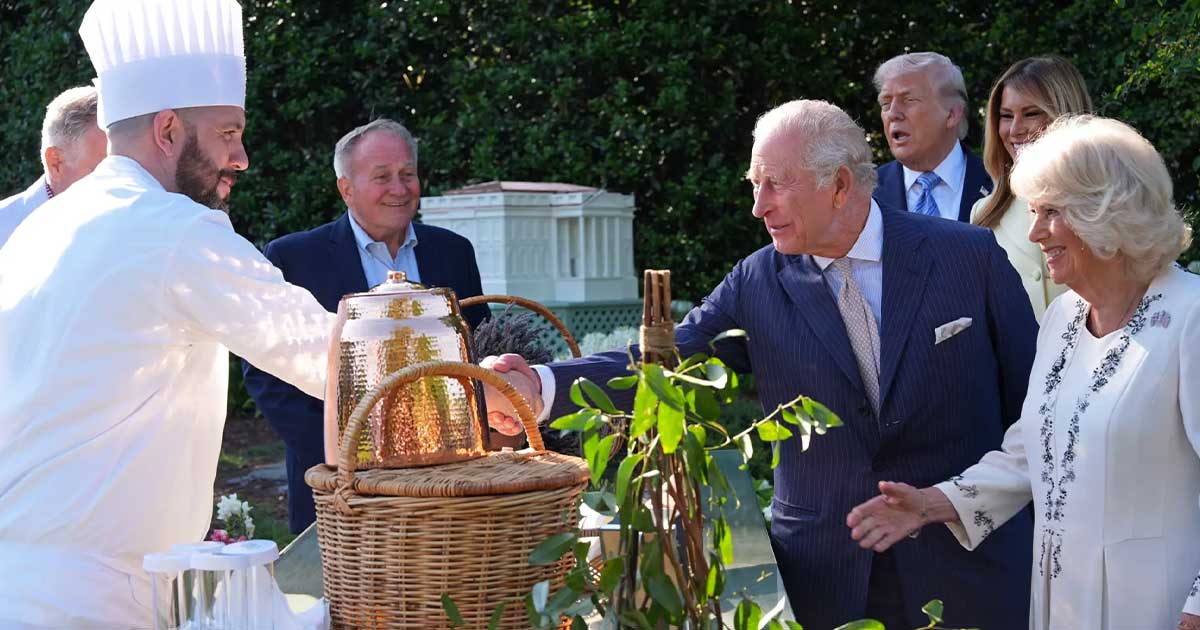 Trump recibe a Carlos III en visita oficial Trump recibe a Carlos III en visita oficial