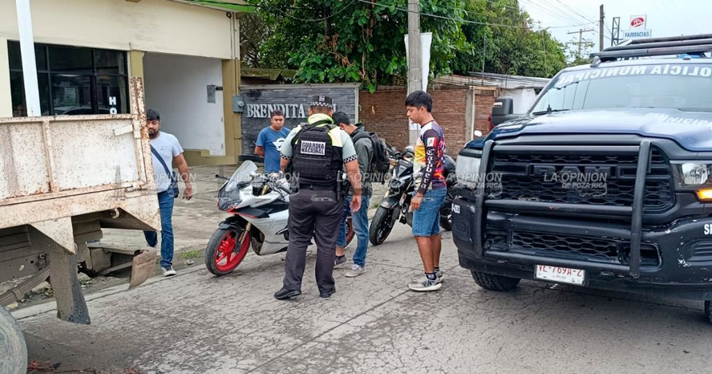 Motociclista resulta lesionado tras choque