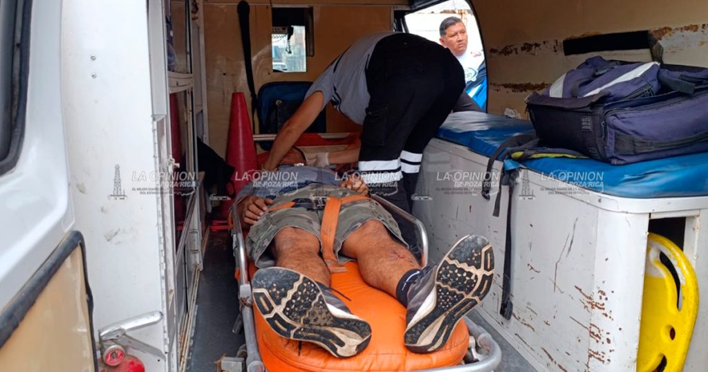 Cae trabajador de tres metros