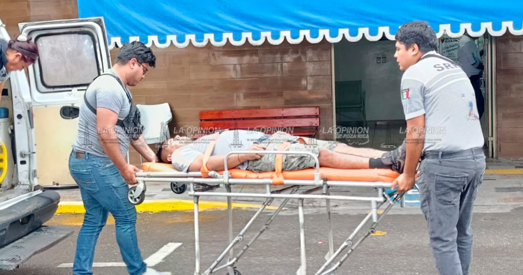 Cae trabajador de tres metros