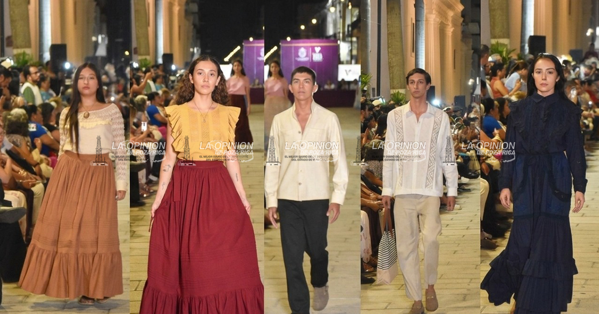 El Centro Histórico de Veracruz se ilumina con La Alta Costura Artesanal de Veracruz y Oaxaca