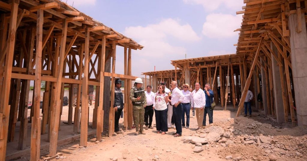 Supervisa Rocío Nahle cuartel de Guardia Nacional en Coyutla Supervisa Rocío Nahle cuartel de Guardia Nacional en Coyutla