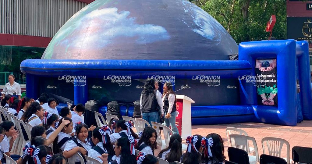 Con planetario promueven el cuidado del medio ambiente Con planetario promueven el cuidado del medio ambiente