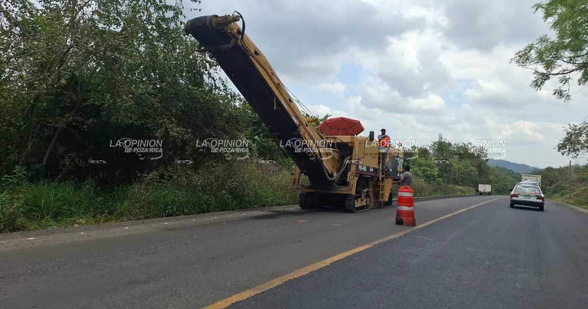 Notorio avance en rehabilitación de la carretera Álamo-Tihuatlán Notorio avance en rehabilitación de la carretera Álamo-Tihuatlán