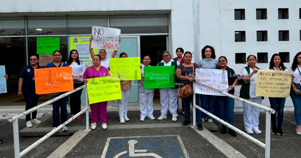 Segundo día de protestas de trabajadores de Salud Segundo día de protestas de trabajadores de Salud