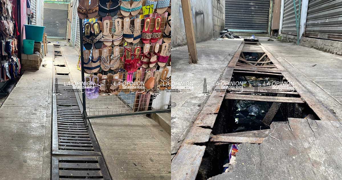 Amas de casa se lesionan al caer en rejillas rotas de Los Portales Amas de casa se lesionan al caer en rejillas rotas de Los Portales