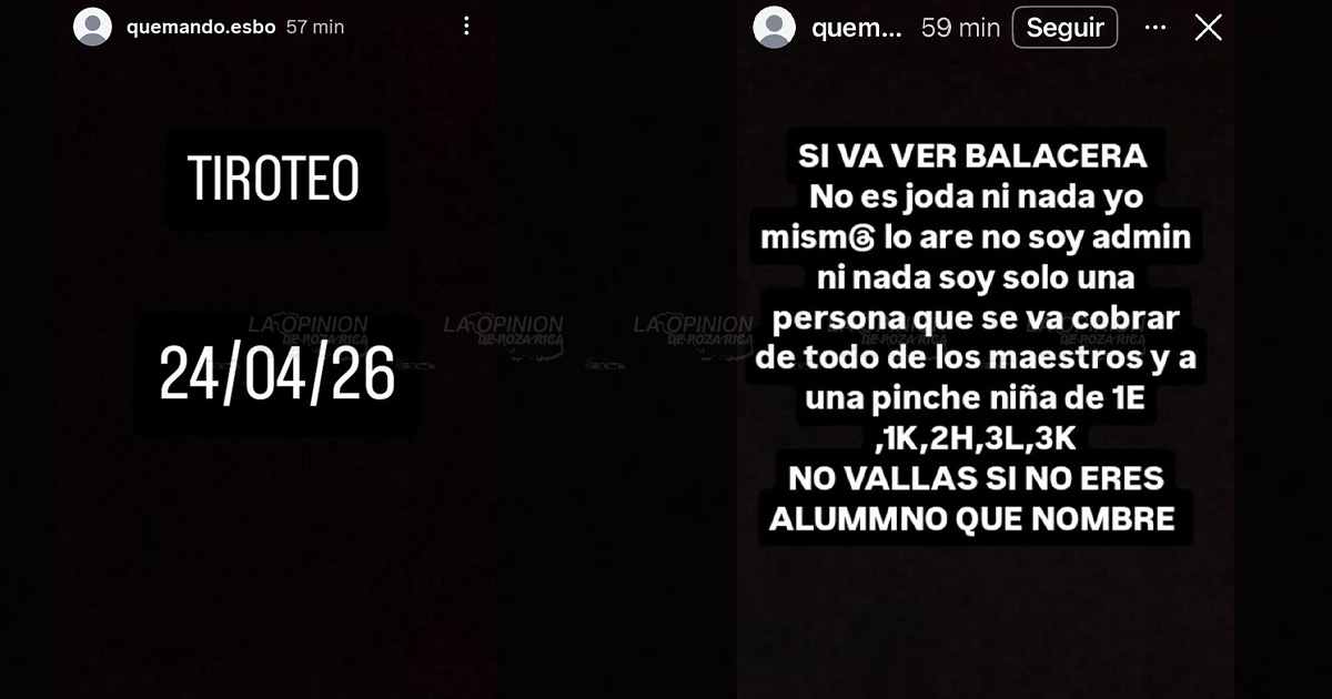 Pánico en redes sociales por supuesta balacera en la ESBO