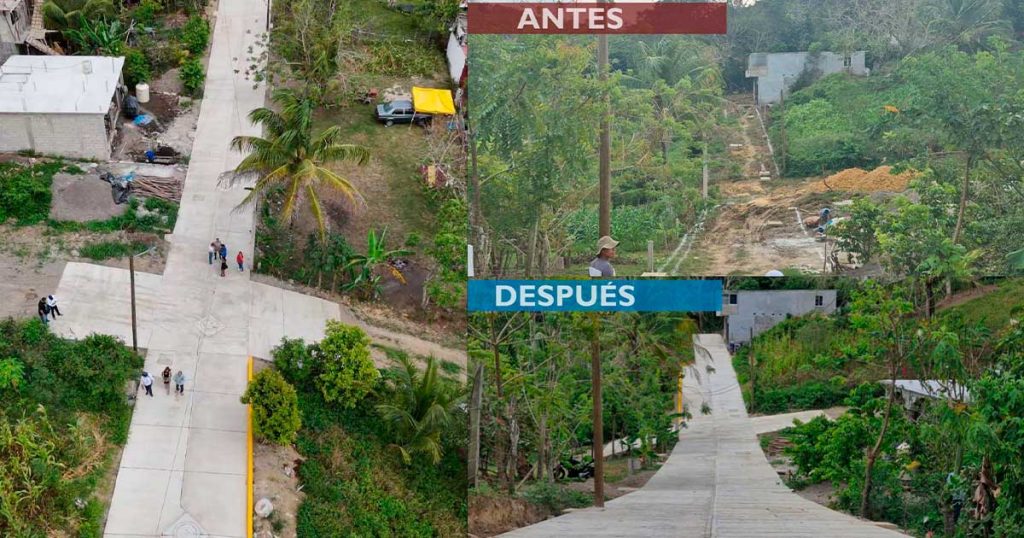 Destacan obras y servicios en 100 días