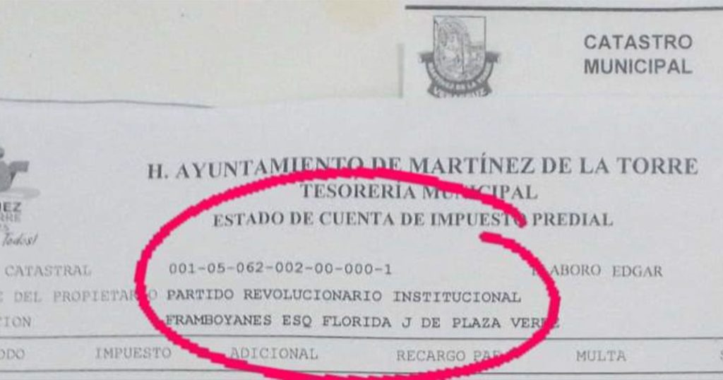 Denuncia PRI Veracruz intento de despojo de inmueble en Martínez de la Torre Denuncia PRI Veracruz intento de despojo de inmueble