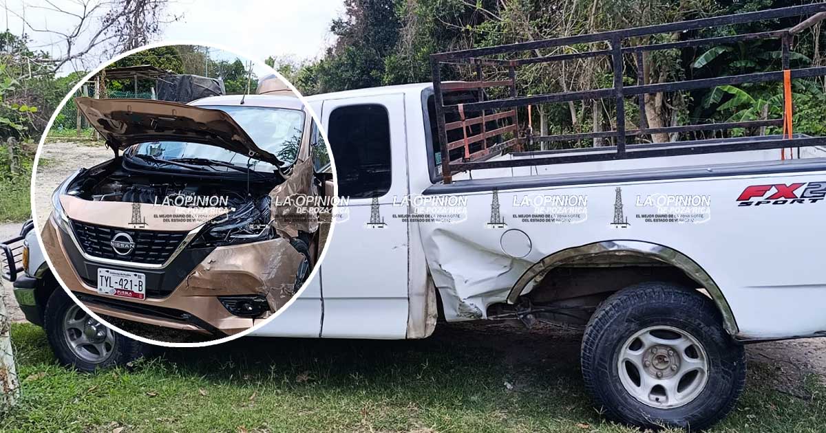 Tres lesionados en encontronazo