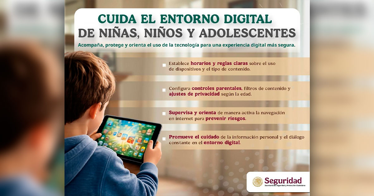 SSPC recomienda cuidado digital infantil