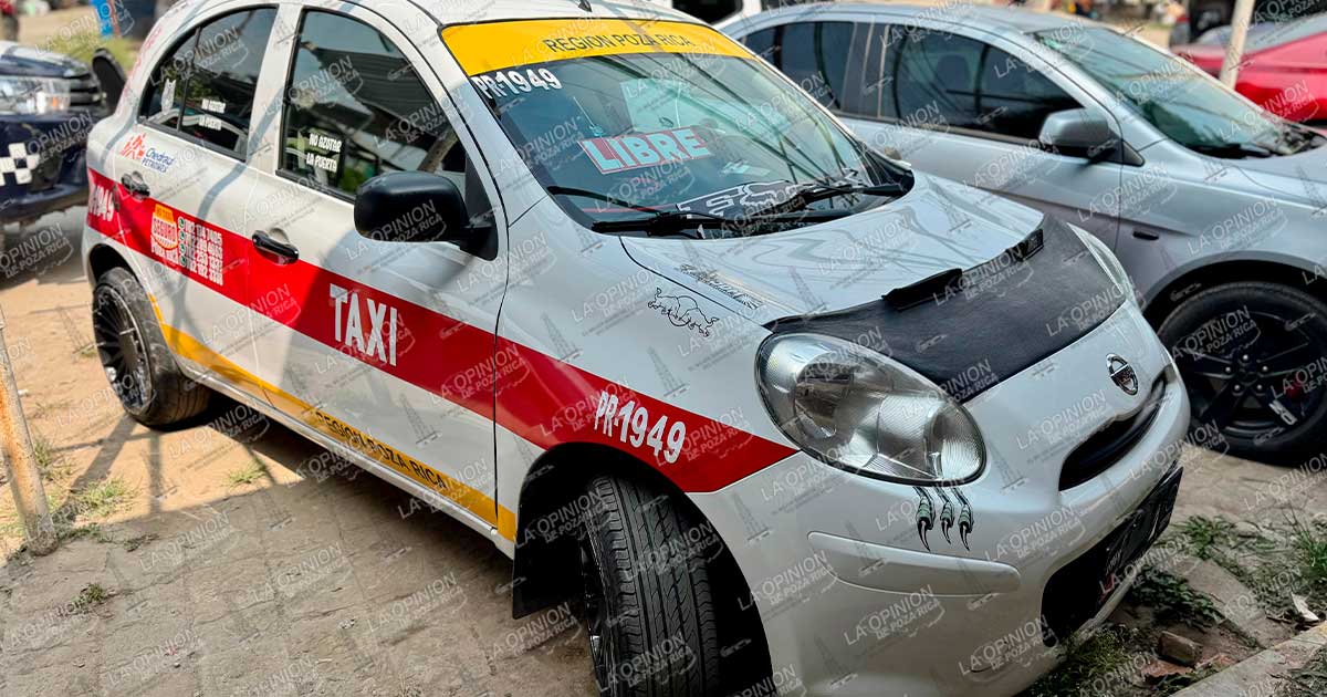 Taxista sale por la puerta falsa