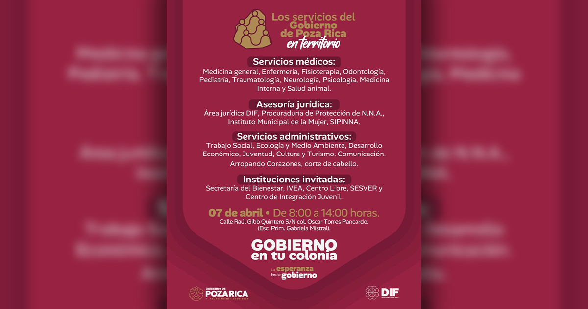 Gobierno municipal acerca servicios integrales y atención directa a las colonias Gobierno municipal acerca servicios integrales y atención directa a las colonias