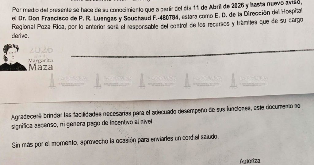 Se va Montiel Cerón del Hospital de Pemex Se va Montiel Cerón del Hospital de Pemex