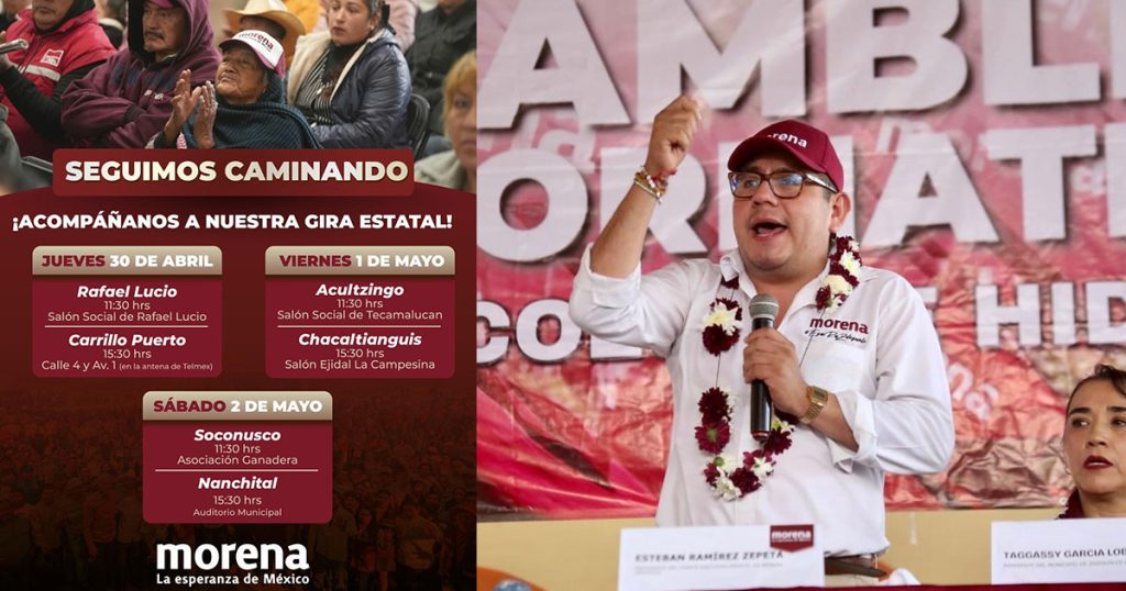 Con llenos totales, Esteban Ramírez Zepeta consolida la fuerza del movimiento en Veracruz y anuncia nueva gira estatal Con llenos totales, Esteban Ramírez Zepeta consolida la fuerza del movimiento en Veracruz y anuncia nueva gira estatal