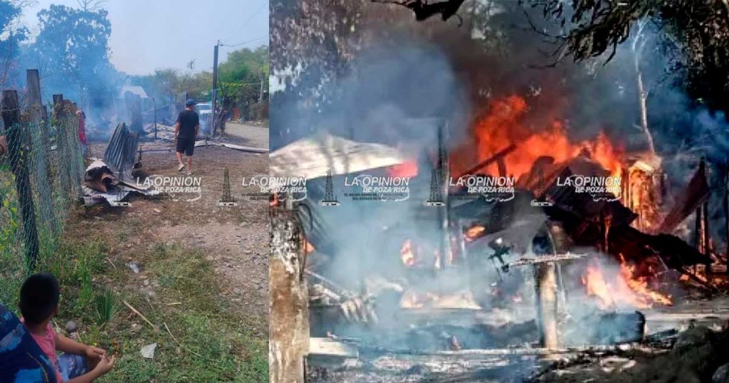 Incendio consume una humilde vivienda Incendio consume una humilde vivienda