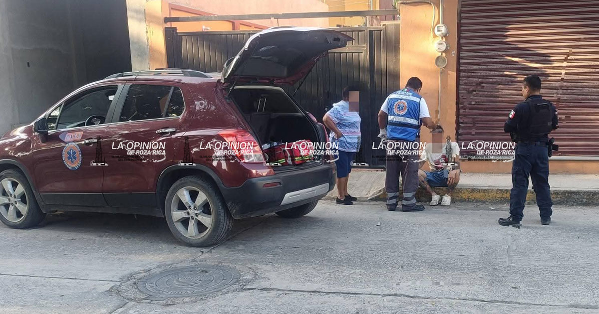 Motociclista lesionado tras aparatoso derrape Motociclista lesionado tras aparatoso derrape