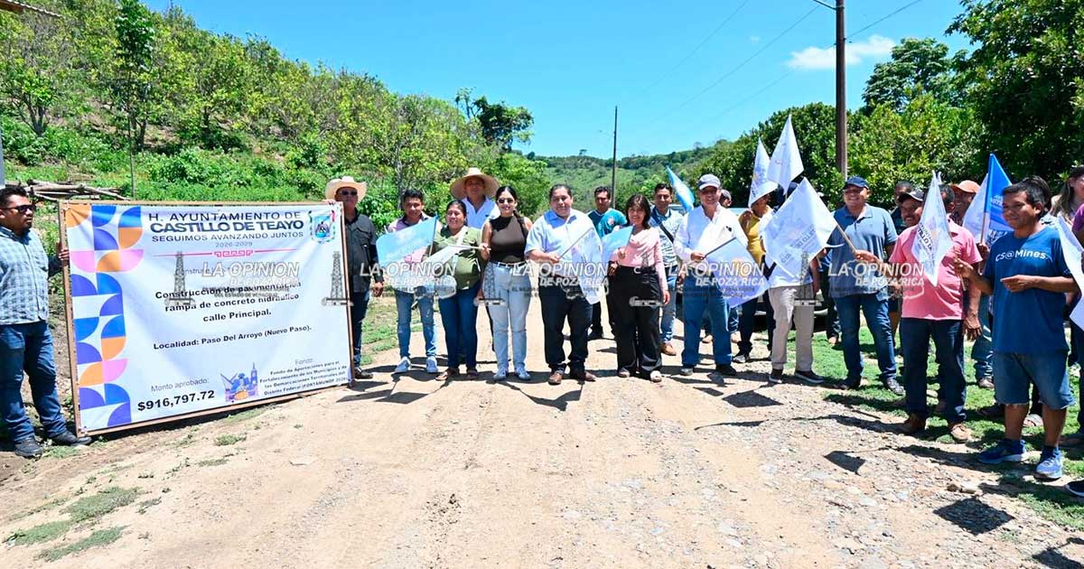 Inicia construcción de rampa de concreto en Paso del Arroyo Inicia construcción de rampa de concreto en Paso del Arroyo