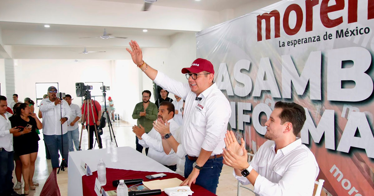 Morena fortalece su estructura en histórica asamblea informativa con tihuatecos