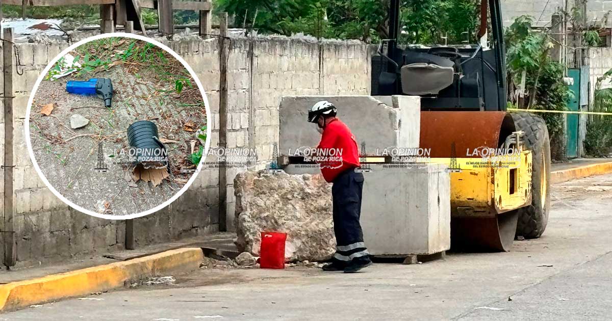 Arrojan explosivos cerca del pozo 10