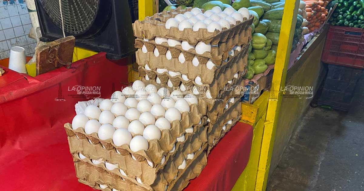 Baja el precio del huevo de 42 a 25 pesos y sorprende a las amas de casa