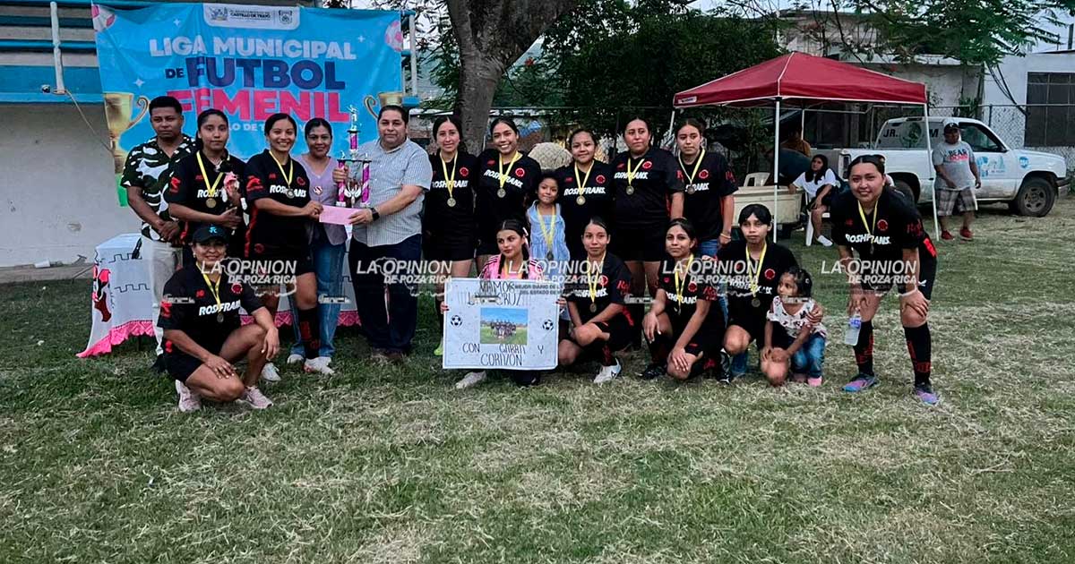 Con gran final concluye torneo de la Liga de Fútbol Femenil