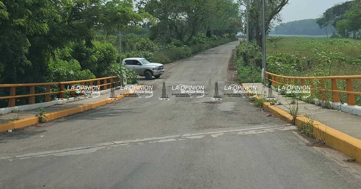 Reportan hundimiento en acceso al puente Ojite Reportan hundimiento en acceso al puente Ojite