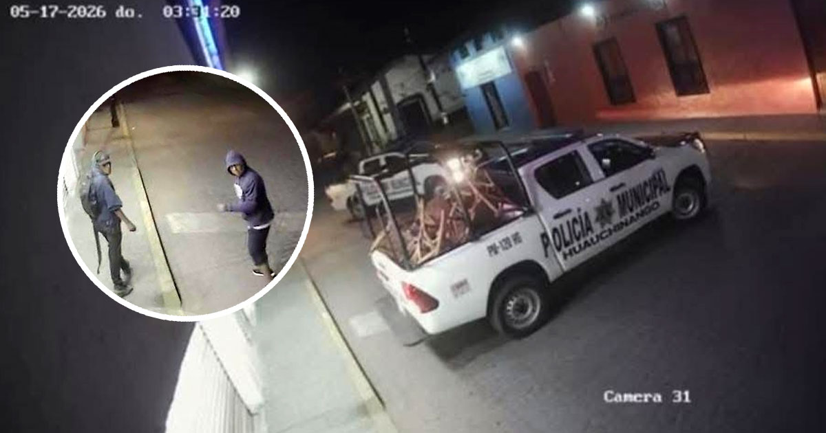Detienen a ladrón en flagrancia en zona centro de Huauchinango