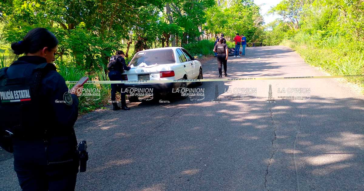¡Muere motociclista al derrapar!