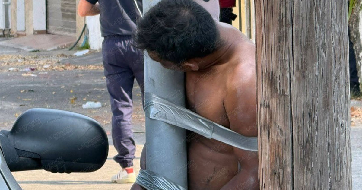 Lo amarraron como puerco Lo amarraron como puerco