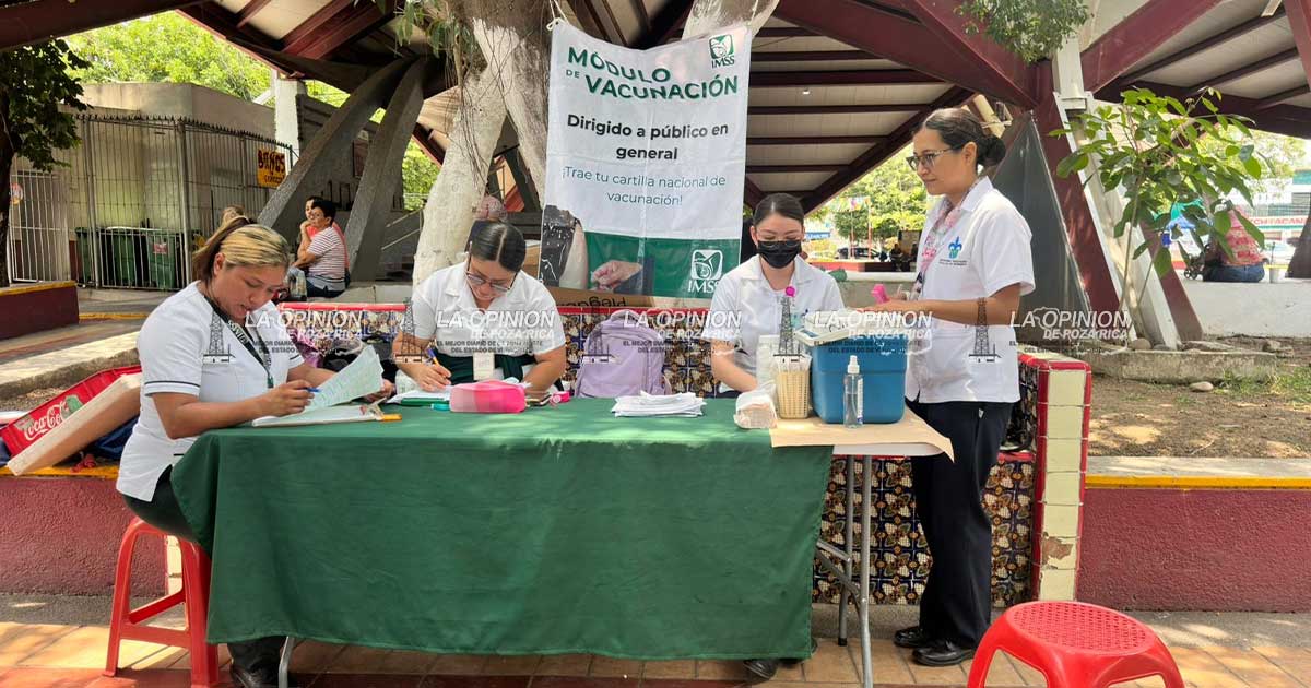 Instalan módulo de vacunación en el Parque Juárez; aplicarán dosis contra sarampión y TDPA