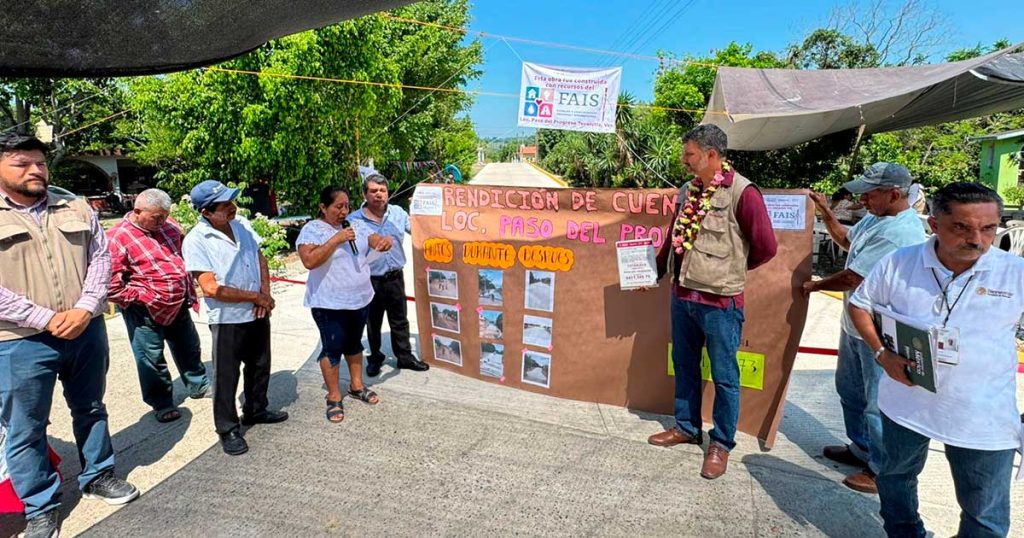 Comunidad Paso del Progreso de Tecolutla inauguró obras federales Comunidad Paso del Progreso de Tecolutla inauguró obras federales