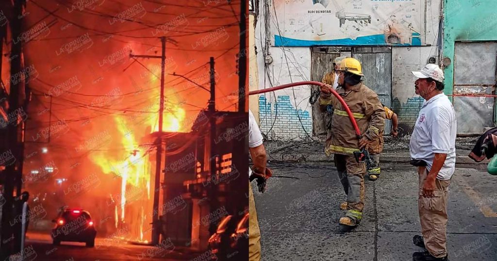Se queman cuatro locales, una bodega y una vivienda