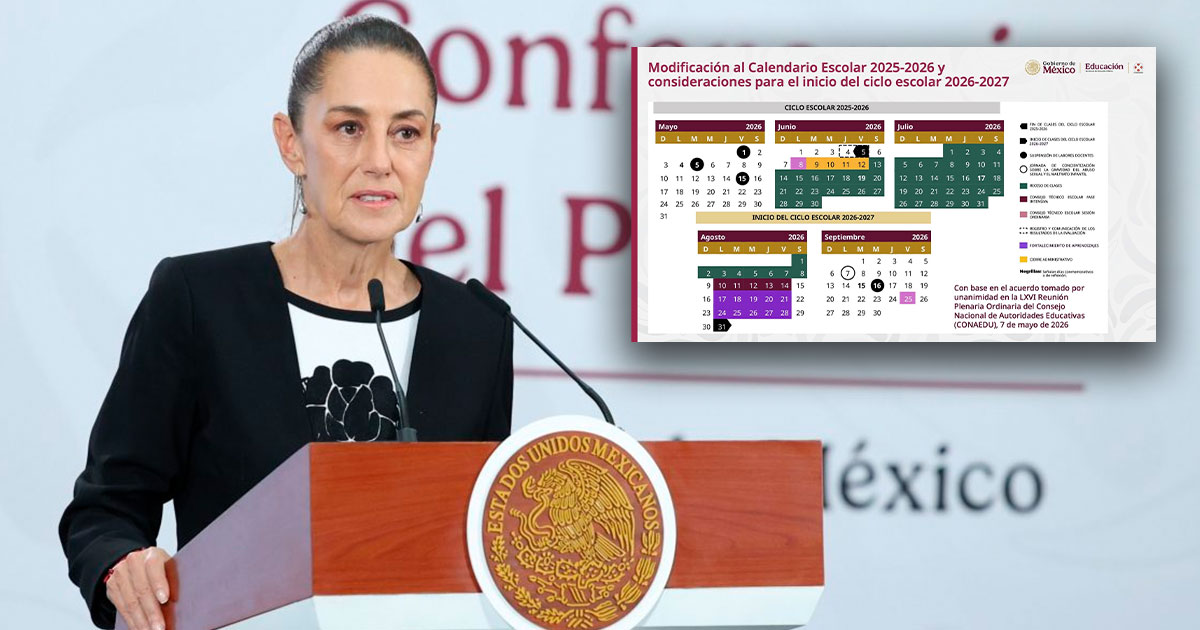 Ajuste a calendario escolar es una propuesta: Sheinbaum